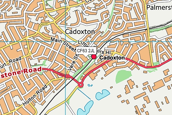 CF63 2JL map - OS VectorMap District (Ordnance Survey) CF63 2JL map - OS VectorMap District (Ordnance Survey)