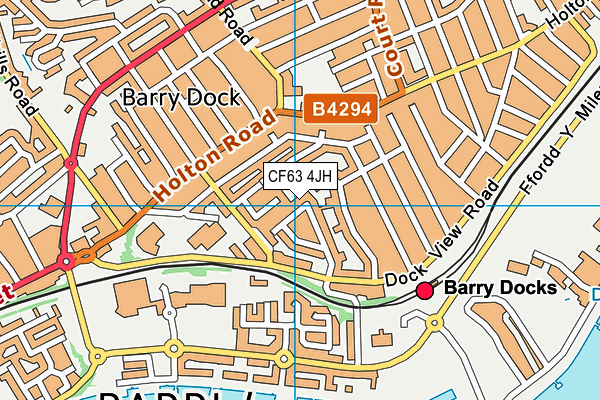 CF63 4JH map - OS VectorMap District (Ordnance Survey) CF63 4JH map - OS VectorMap District (Ordnance Survey)