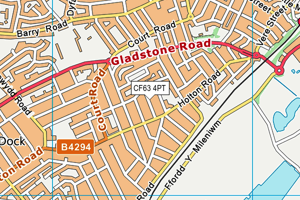 CF63 4PT map - OS VectorMap District (Ordnance Survey) CF63 4PT map - OS VectorMap District (Ordnance Survey)