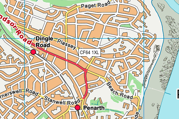 CF64 1XL map - OS VectorMap District (Ordnance Survey) CF64 1XL map - OS VectorMap District (Ordnance Survey)