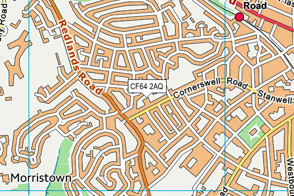 CF64 2AQ map - OS VectorMap District (Ordnance Survey) CF64 2AQ map - OS VectorMap District (Ordnance Survey)