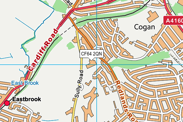 CF64 2QN map - OS VectorMap District (Ordnance Survey) CF64 2QN map - OS VectorMap District (Ordnance Survey)