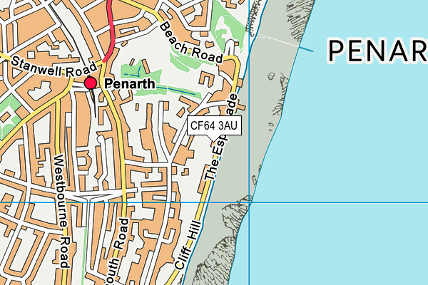 CF64 3AU map - OS VectorMap District (Ordnance Survey) CF64 3AU map - OS VectorMap District (Ordnance Survey)