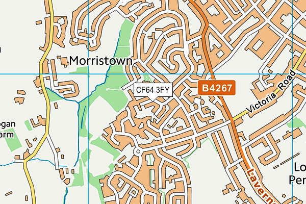 CF64 3FY map - OS VectorMap District (Ordnance Survey) CF64 3FY map - OS VectorMap District (Ordnance Survey)