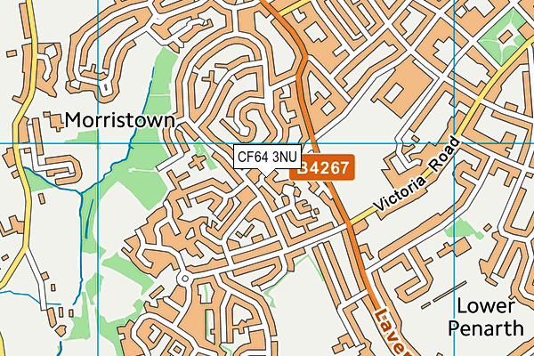 CF64 3NU map - OS VectorMap District (Ordnance Survey) CF64 3NU map - OS VectorMap District (Ordnance Survey)