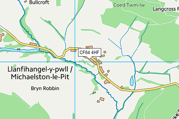 CF64 4HF map - OS VectorMap District (Ordnance Survey) CF64 4HF map - OS VectorMap District (Ordnance Survey)