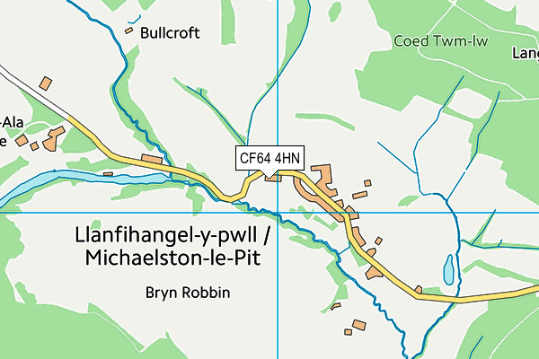 CF64 4HN map - OS VectorMap District (Ordnance Survey) CF64 4HN map - OS VectorMap District (Ordnance Survey)