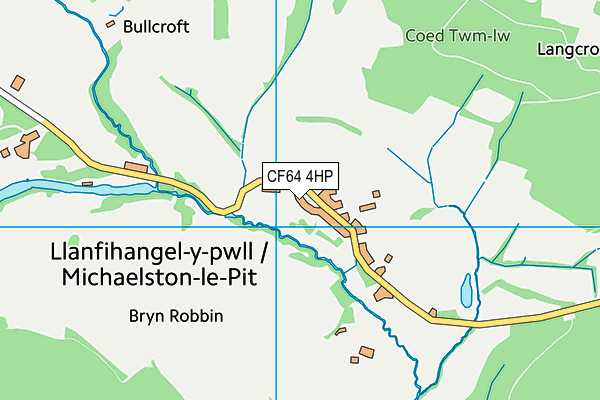 CF64 4HP map - OS VectorMap District (Ordnance Survey) CF64 4HP map - OS VectorMap District (Ordnance Survey)