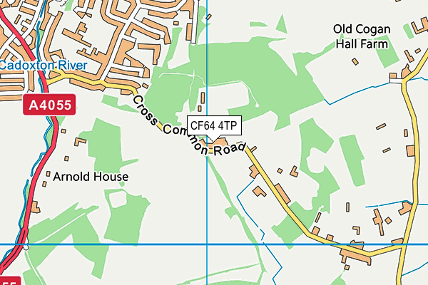 CF64 4TP map - OS VectorMap District (Ordnance Survey) CF64 4TP map - OS VectorMap District (Ordnance Survey)