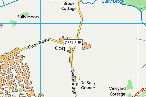 CF64 5UE map - OS VectorMap District (Ordnance Survey) CF64 5UE map - OS VectorMap District (Ordnance Survey)