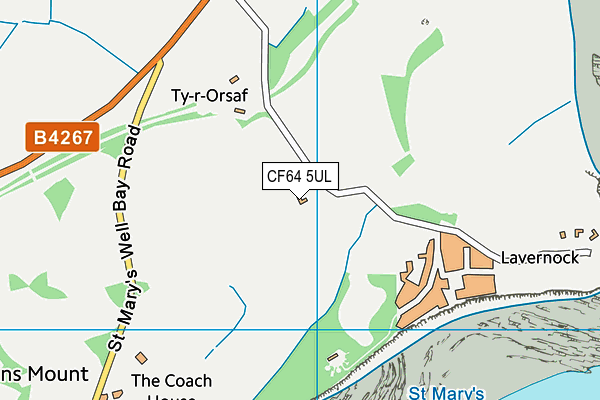 CF64 5UL map - OS VectorMap District (Ordnance Survey) CF64 5UL map - OS VectorMap District (Ordnance Survey)