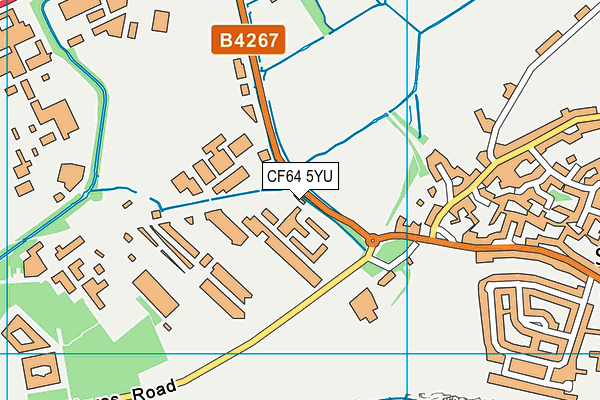CF64 5YU map - OS VectorMap District (Ordnance Survey) CF64 5YU map - OS VectorMap District (Ordnance Survey)