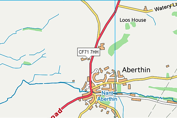 CF71 7HH map - OS VectorMap District (Ordnance Survey) CF71 7HH map - OS VectorMap District (Ordnance Survey)
