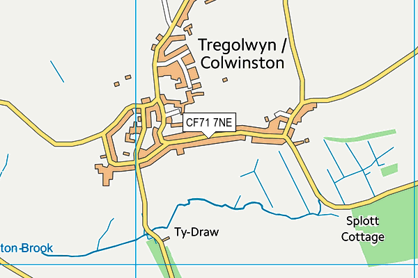 CF71 7NE map - OS VectorMap District (Ordnance Survey) CF71 7NE map - OS VectorMap District (Ordnance Survey)