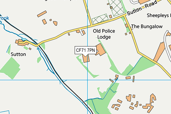 CF71 7PN map - OS VectorMap District (Ordnance Survey) CF71 7PN map - OS VectorMap District (Ordnance Survey)