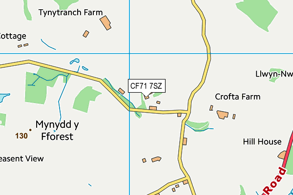 CF71 7SZ map - OS VectorMap District (Ordnance Survey) CF71 7SZ map - OS VectorMap District (Ordnance Survey)
