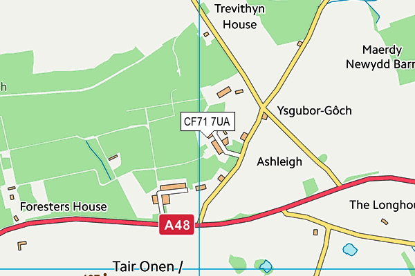 CF71 7UA map - OS VectorMap District (Ordnance Survey) CF71 7UA map - OS VectorMap District (Ordnance Survey)