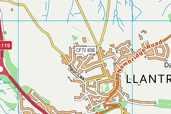 CF72 8DE map - OS VectorMap District (Ordnance Survey) CF72 8DE map - OS VectorMap District (Ordnance Survey)