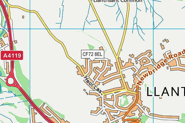 CF72 8EL map - OS VectorMap District (Ordnance Survey) CF72 8EL map - OS VectorMap District (Ordnance Survey)