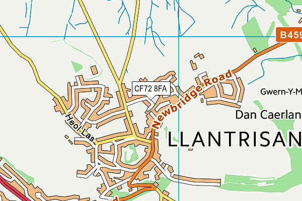 CF72 8FA map - OS VectorMap District (Ordnance Survey) CF72 8FA map - OS VectorMap District (Ordnance Survey)