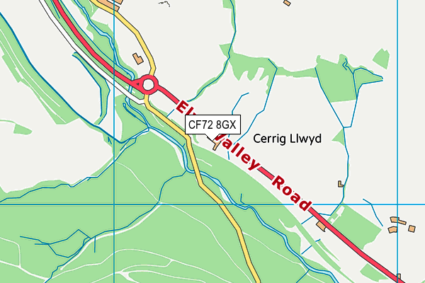 CF72 8GX map - OS VectorMap District (Ordnance Survey) CF72 8GX map - OS VectorMap District (Ordnance Survey)