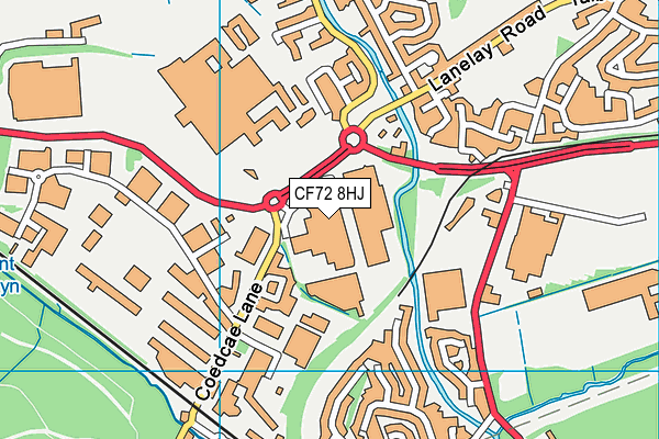 CF72 8HJ map - OS VectorMap District (Ordnance Survey) CF72 8HJ map - OS VectorMap District (Ordnance Survey)