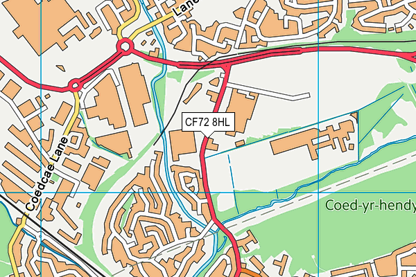 CF72 8HL map - OS VectorMap District (Ordnance Survey) CF72 8HL map - OS VectorMap District (Ordnance Survey)