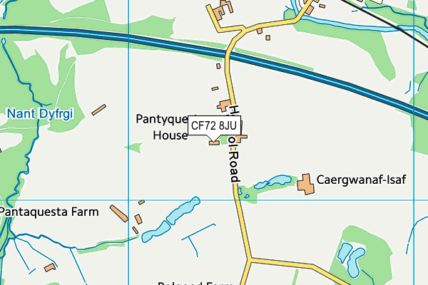 CF72 8JU map - OS VectorMap District (Ordnance Survey) CF72 8JU map - OS VectorMap District (Ordnance Survey)