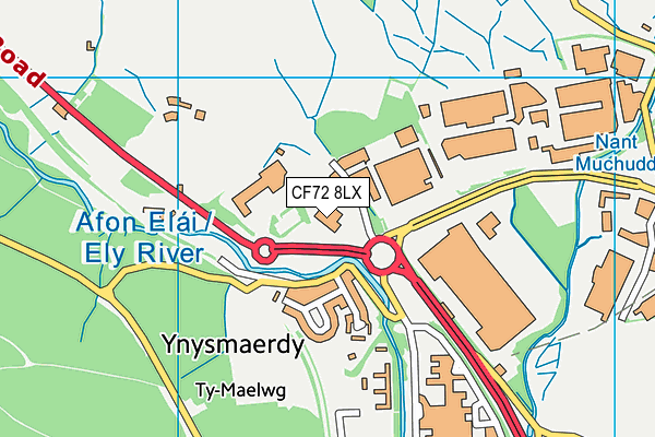 CF72 8LX map - OS VectorMap District (Ordnance Survey) CF72 8LX map - OS VectorMap District (Ordnance Survey)