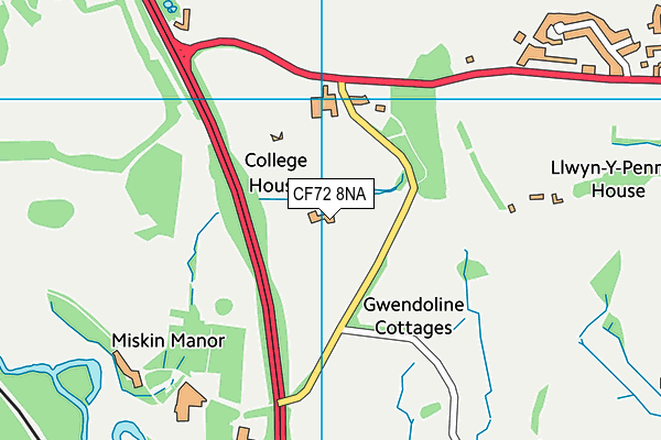 CF72 8NA map - OS VectorMap District (Ordnance Survey) CF72 8NA map - OS VectorMap District (Ordnance Survey)