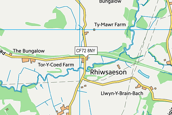 CF72 8NY map - OS VectorMap District (Ordnance Survey) CF72 8NY map - OS VectorMap District (Ordnance Survey)