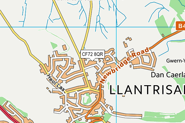 CF72 8QR map - OS VectorMap District (Ordnance Survey) CF72 8QR map - OS VectorMap District (Ordnance Survey)
