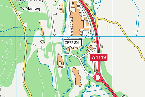 CF72 8XL map - OS VectorMap District (Ordnance Survey) CF72 8XL map - OS VectorMap District (Ordnance Survey)