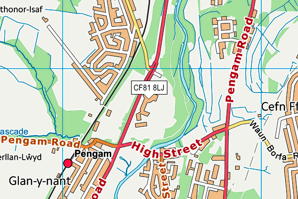 CF81 8LJ map - OS VectorMap District (Ordnance Survey) CF81 8LJ map - OS VectorMap District (Ordnance Survey)