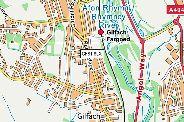 CF81 8LX map - OS VectorMap District (Ordnance Survey) CF81 8LX map - OS VectorMap District (Ordnance Survey)