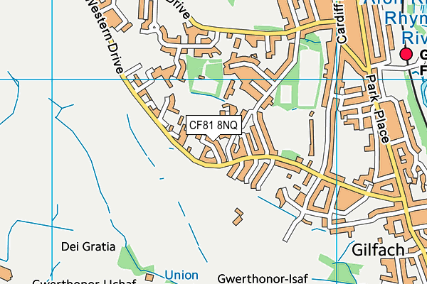 CF81 8NQ map - OS VectorMap District (Ordnance Survey) CF81 8NQ map - OS VectorMap District (Ordnance Survey)