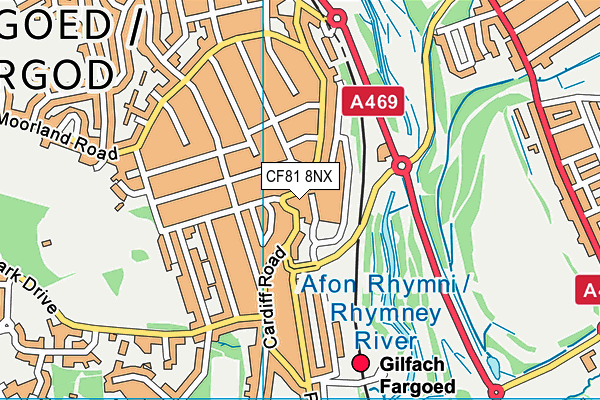 CF81 8NX map - OS VectorMap District (Ordnance Survey) CF81 8NX map - OS VectorMap District (Ordnance Survey)