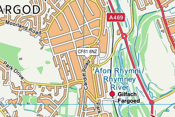 CF81 8NZ map - OS VectorMap District (Ordnance Survey) CF81 8NZ map - OS VectorMap District (Ordnance Survey)