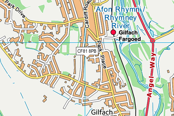 CF81 8PB map - OS VectorMap District (Ordnance Survey) CF81 8PB map - OS VectorMap District (Ordnance Survey)