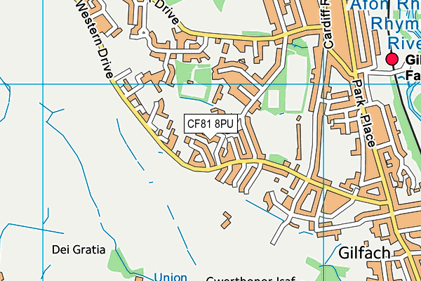 CF81 8PU map - OS VectorMap District (Ordnance Survey) CF81 8PU map - OS VectorMap District (Ordnance Survey)