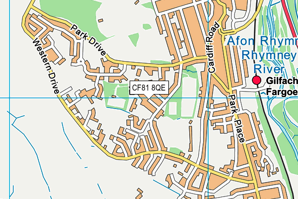 CF81 8QE map - OS VectorMap District (Ordnance Survey) CF81 8QE map - OS VectorMap District (Ordnance Survey)