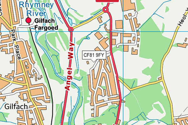 CF81 9FY map - OS VectorMap District (Ordnance Survey) CF81 9FY map - OS VectorMap District (Ordnance Survey)