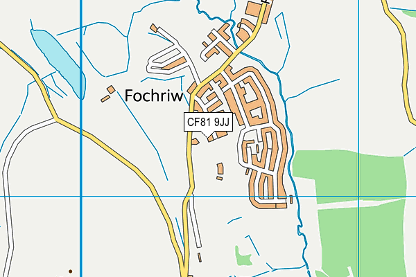 CF81 9JJ map - OS VectorMap District (Ordnance Survey) CF81 9JJ map - OS VectorMap District (Ordnance Survey)