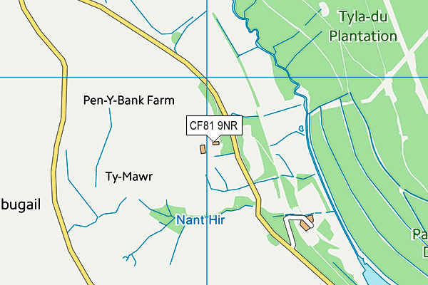CF81 9NR map - OS VectorMap District (Ordnance Survey) CF81 9NR map - OS VectorMap District (Ordnance Survey)