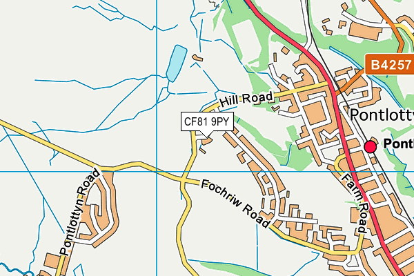 CF81 9PY map - OS VectorMap District (Ordnance Survey) CF81 9PY map - OS VectorMap District (Ordnance Survey)