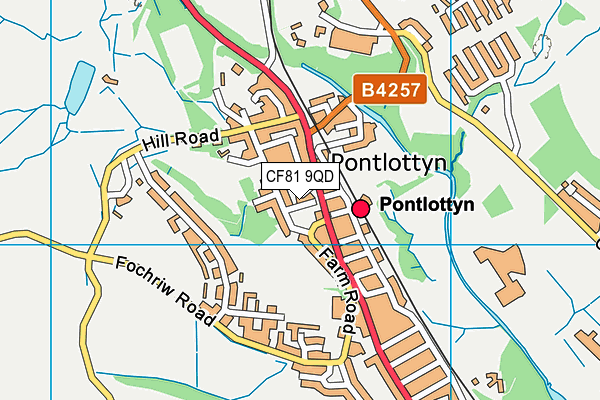 CF81 9QD map - OS VectorMap District (Ordnance Survey) CF81 9QD map - OS VectorMap District (Ordnance Survey)