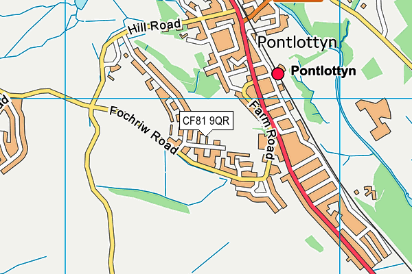 CF81 9QR map - OS VectorMap District (Ordnance Survey) CF81 9QR map - OS VectorMap District (Ordnance Survey)