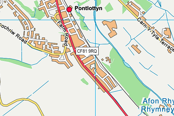 CF81 9RQ map - OS VectorMap District (Ordnance Survey) CF81 9RQ map - OS VectorMap District (Ordnance Survey)