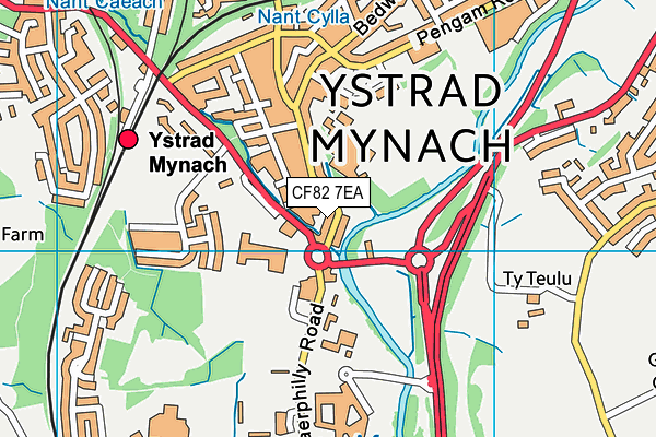 CF82 7EA map - OS VectorMap District (Ordnance Survey) CF82 7EA map - OS VectorMap District (Ordnance Survey)