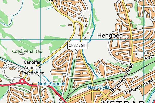 CF82 7GT map - OS VectorMap District (Ordnance Survey) CF82 7GT map - OS VectorMap District (Ordnance Survey)
